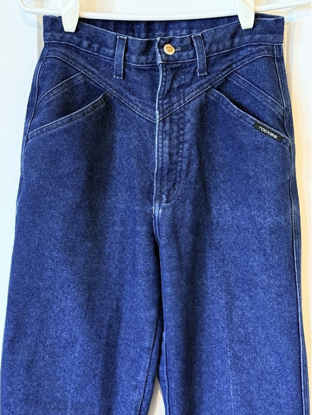 Vtg Rocky Mountain Jeans Womens Bareback 7/8 26"W High Rise Western USA Made